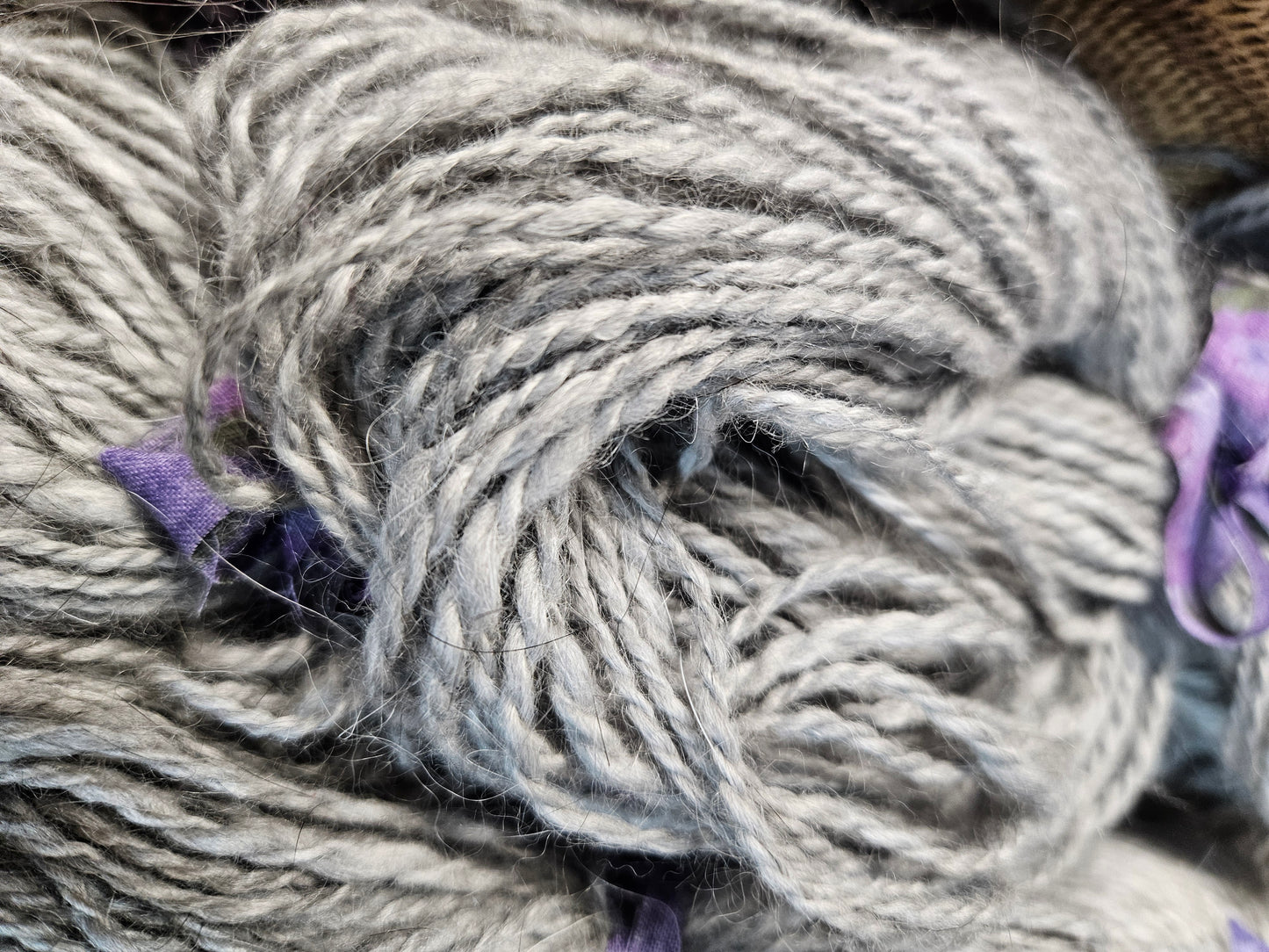 100% Handspun Angora 2-ply yarn