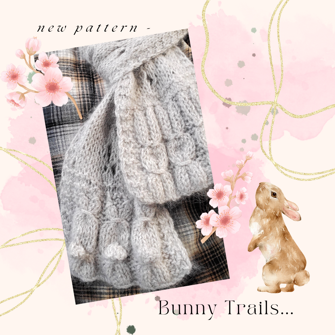 Bunny Trails Scarf - Pattern, printable PDF