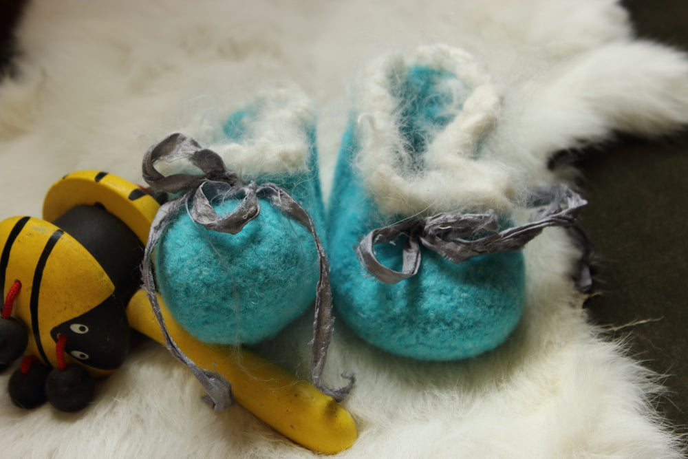 Wool Baby Booties