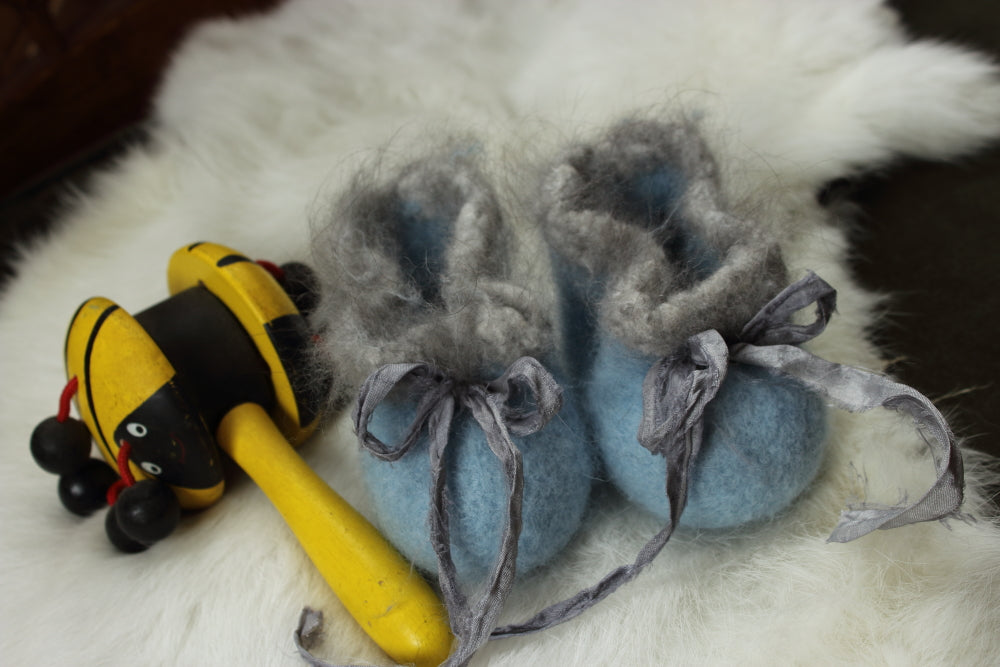 Wool Baby Booties