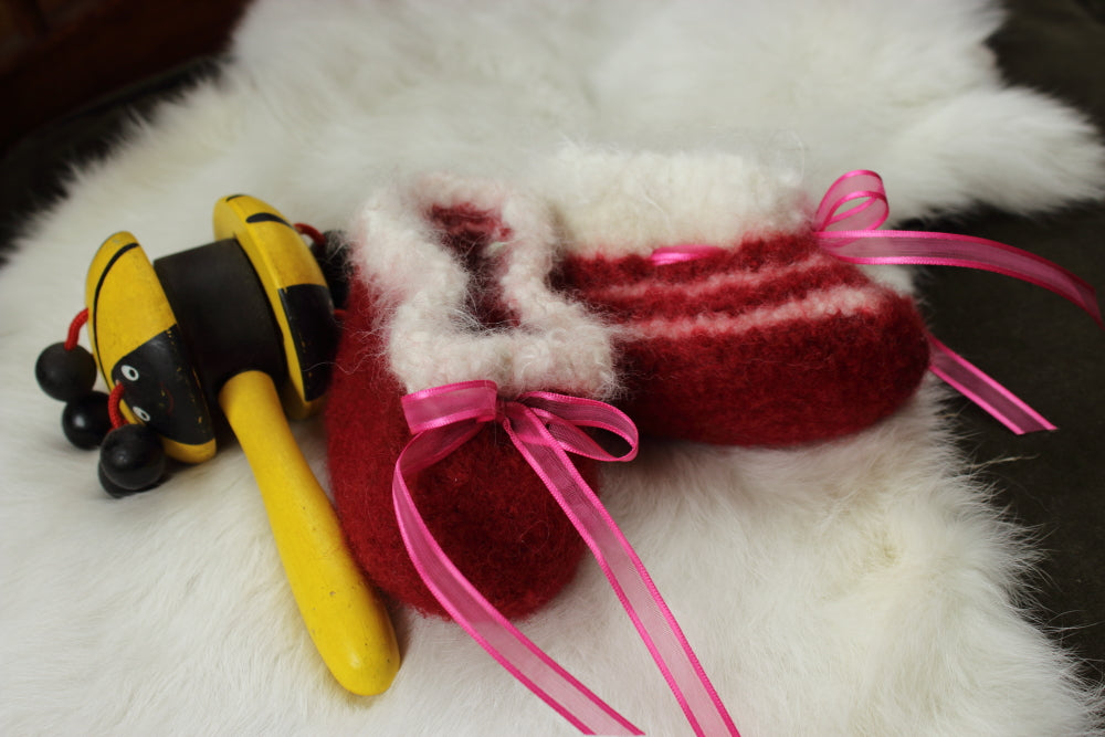 Wool Baby Booties