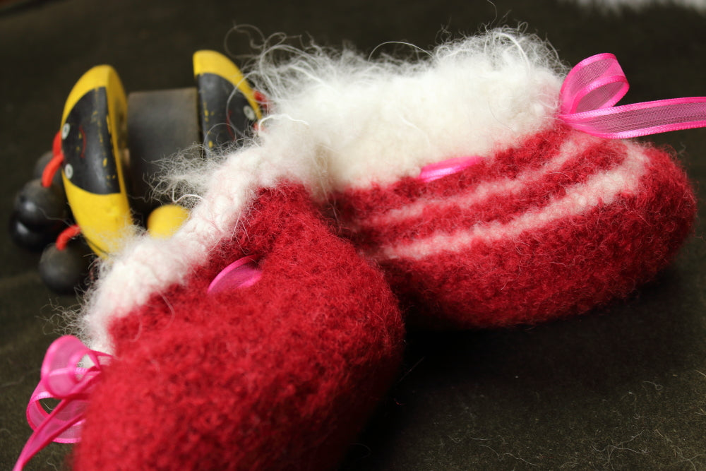 Wool Baby Booties