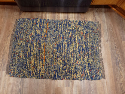 Original - One of a Kind- Washable Wool - Handwoven Rug