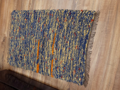 Original - One of a Kind- Washable Wool - Handwoven Rug